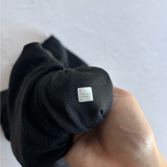 Black Lululemon Align Ribbed High-Rise Pant 25” - Picture 4 of 4